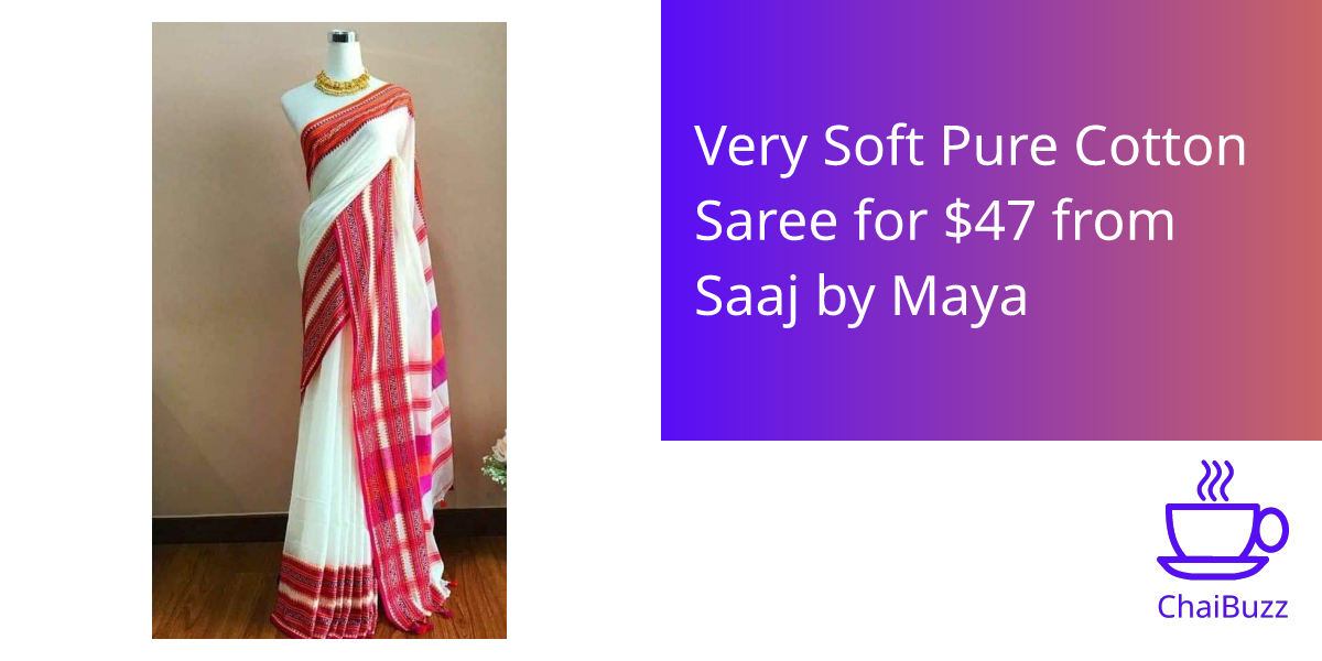 Soft pure cotton saree