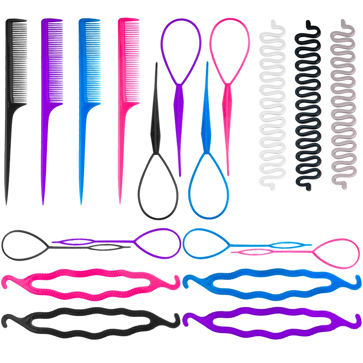 Topsy Tail Hair Styling Tool ，Hair braiding tool,Hair Styling Accessory for $4+
